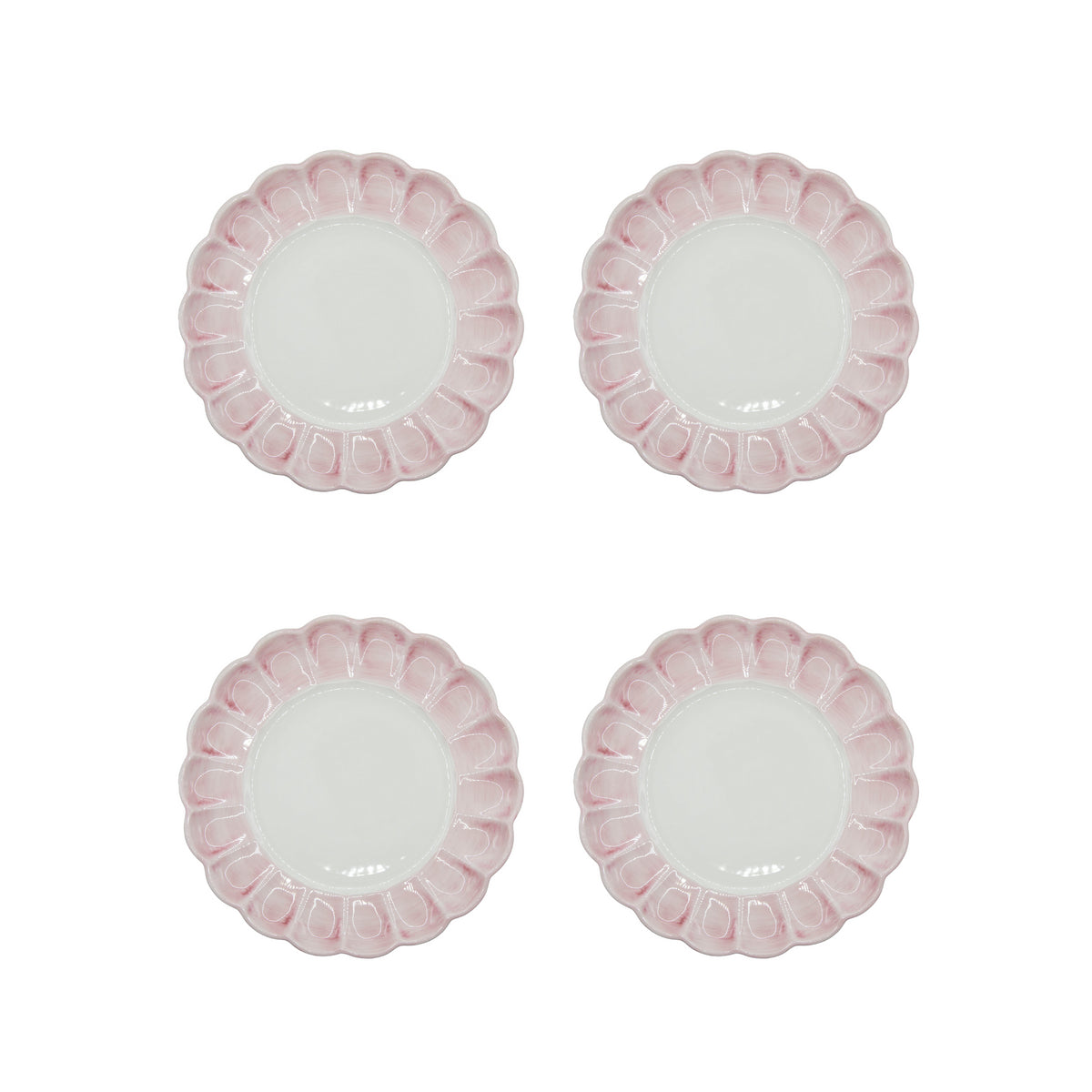 Lido Dinner Plate, Pink, Set of 4 - Skye McAlpine Tavola