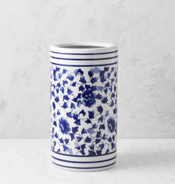 Blue & White Ceramic Umbrella Stand