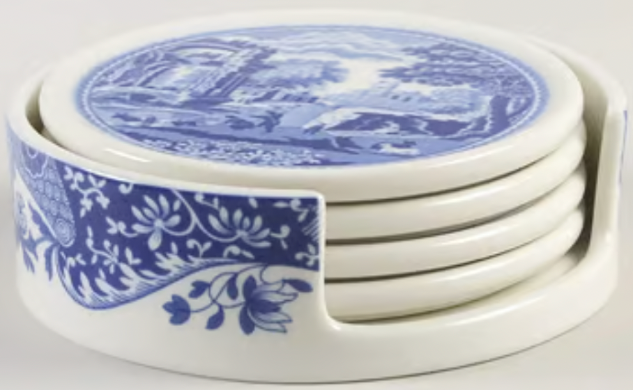 (5 Piece) Coaster Set (4 Coaster & Holder)