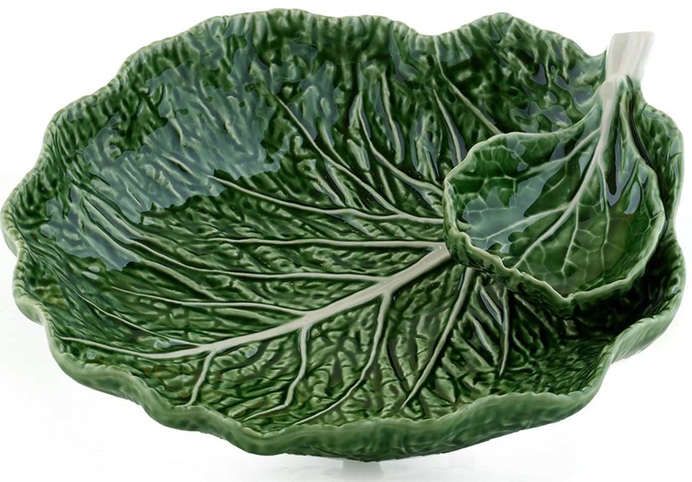 Bordallo Pinheiro Cabbage - Chip & Dip
