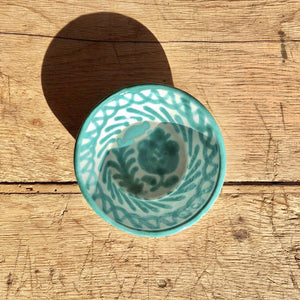 Casa Verde Mini Bowl with Hand-painted Designs