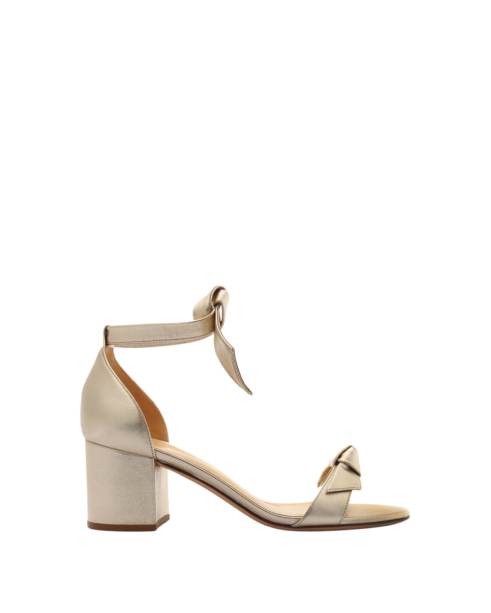 Clarita Block 60 in Golden Leather