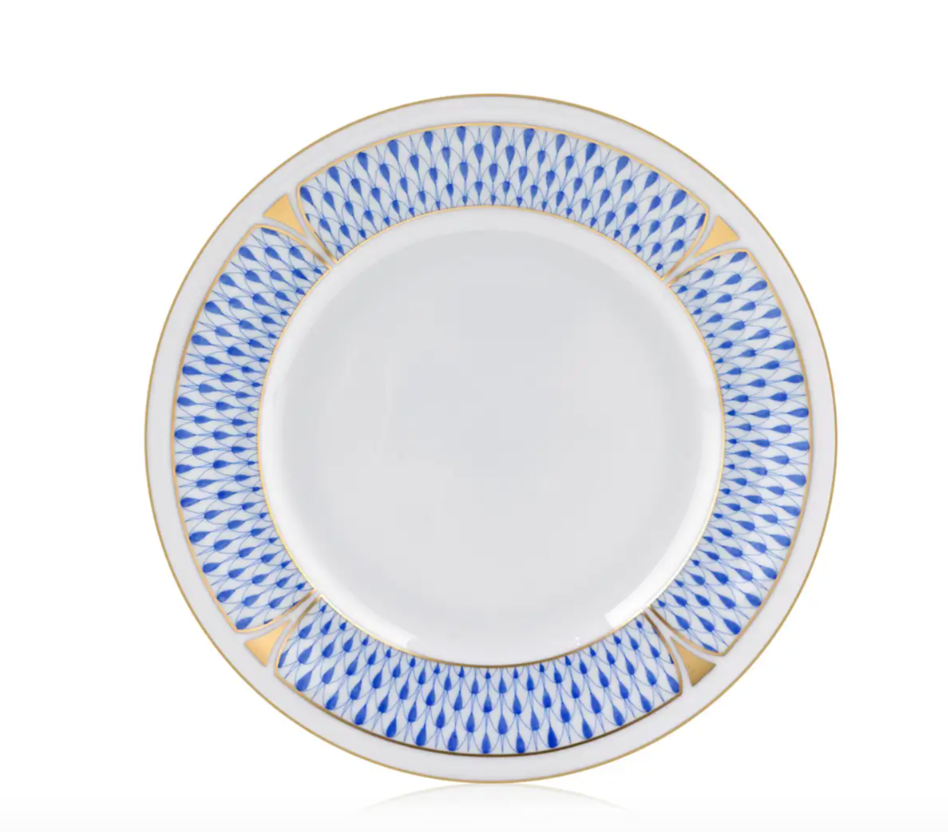 Art Decco Blue Bread & Butter Plate