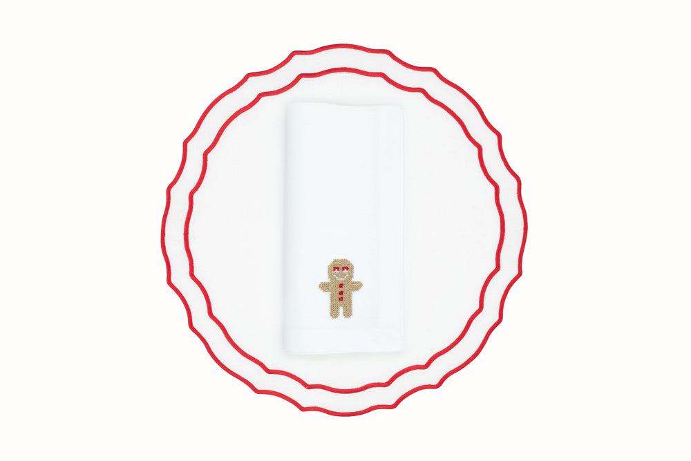 Gingerbread Napkin and Vidro Placemat, Set of 2