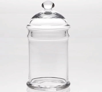 Classic Glass Bathroom Canister, Large