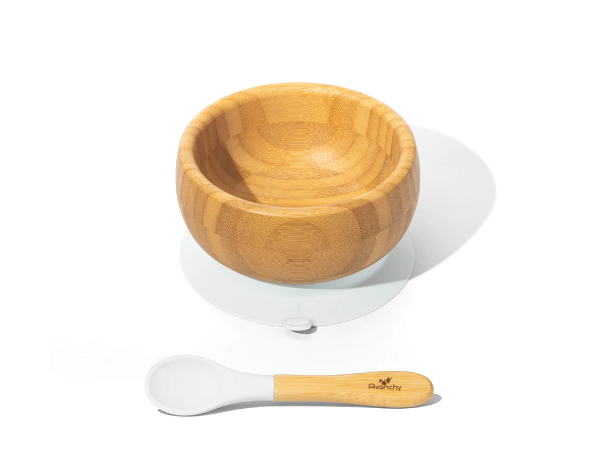 Bamboo Baby Suction Bowl + Spoon