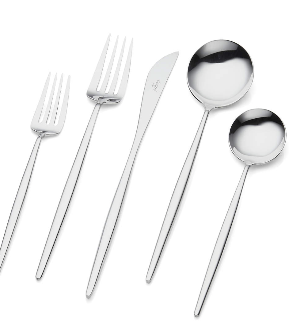 Aero Mirror 20-Piece Flatware Set (Cutipol Moon Collection)