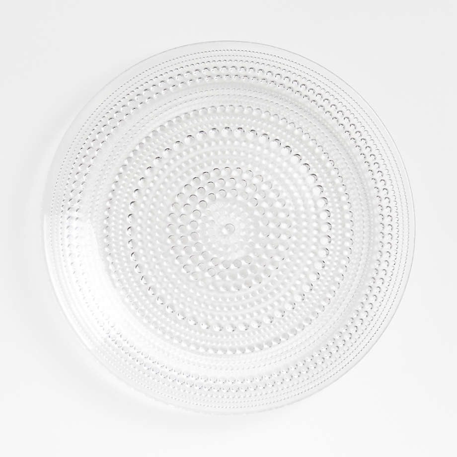 Alma Clear Dinner Plates, Set of 4