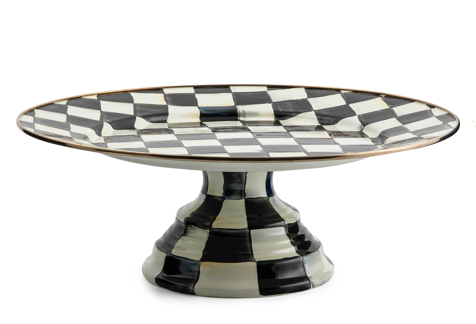 Courtly Check Large Pedestal Platter