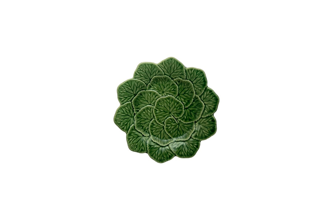 Geranium Dessert Plate 22" Green