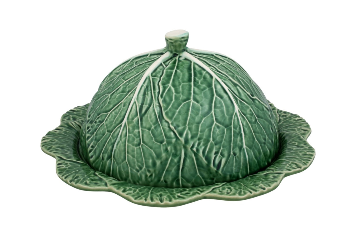 Cabbage Cheese Tray with Lid in Green