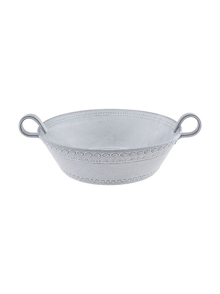 Rua Nova Salad Bowl in White Antique