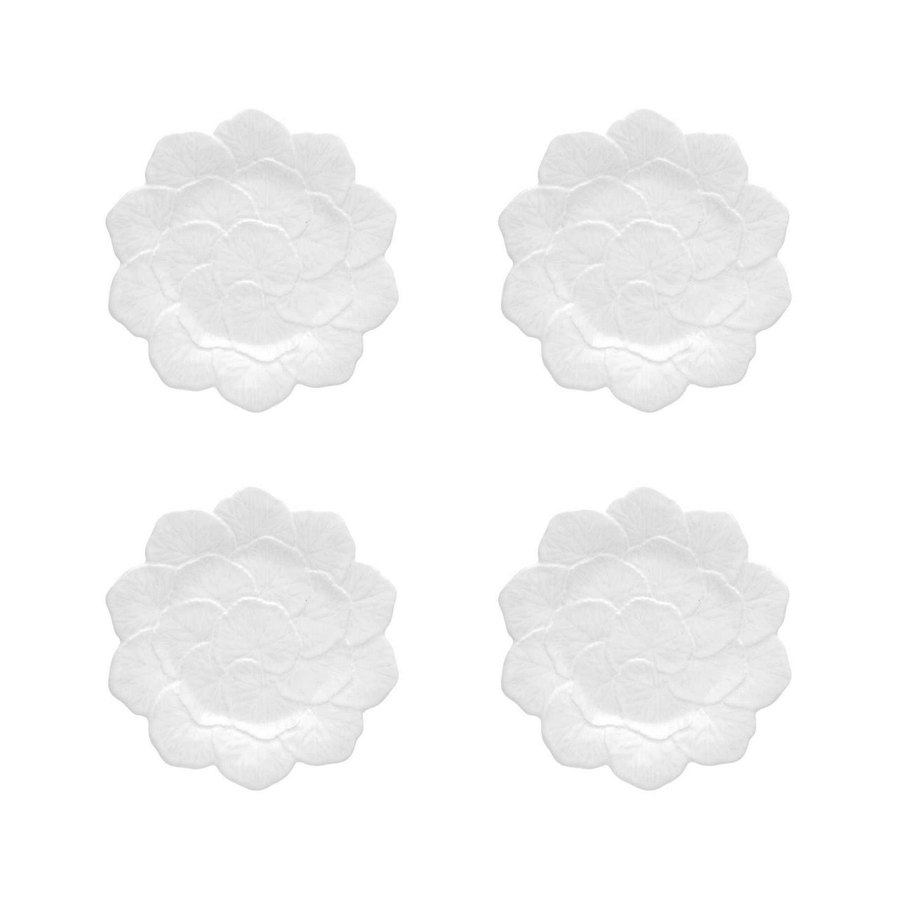 Geranium Dessert Plate 22", Set of 4