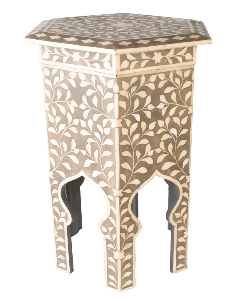 Inlay Side Table, Floral