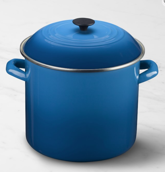 16-QT Le Creuset Enameled-Steel Stock Pot