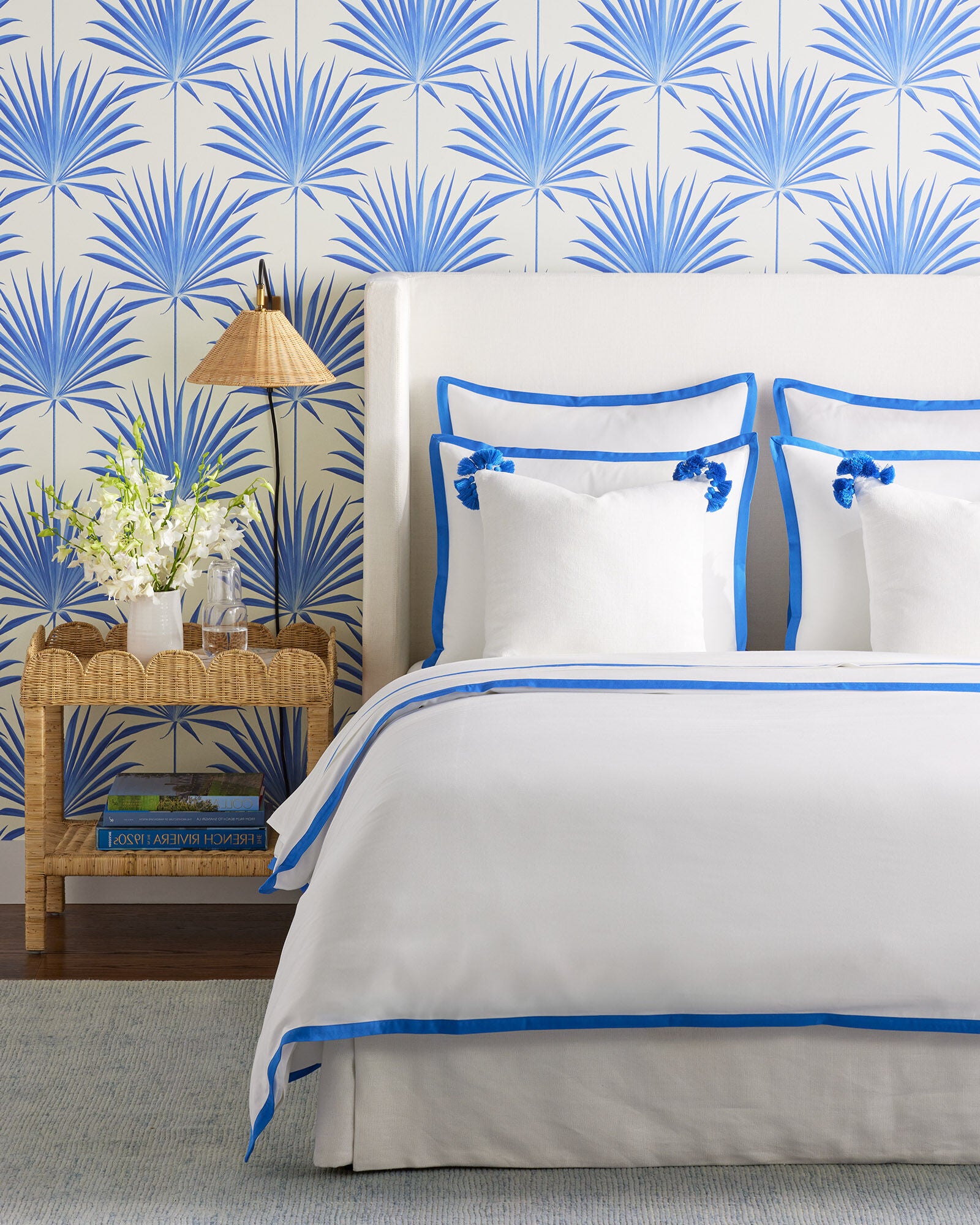 Border Frame Queen Sheet Set - Capri