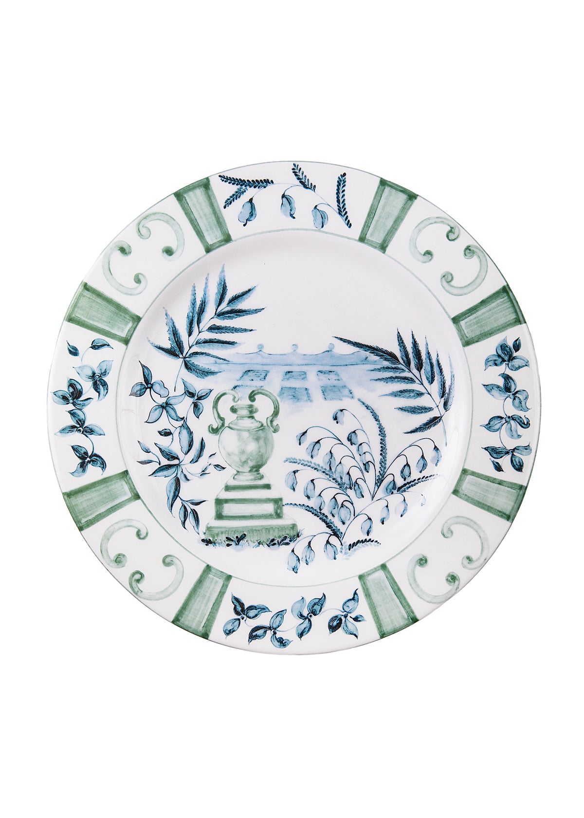 Blue Italian Views Plates Collection, Set of 6