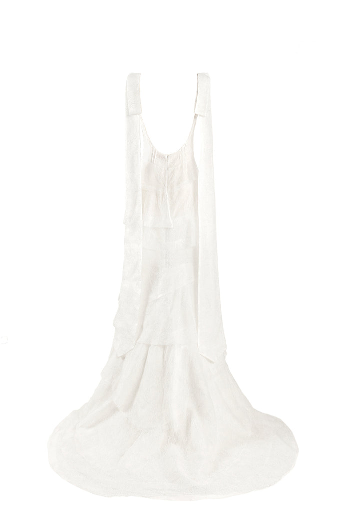 Brock Collection Quarrie Tiered Gown with Bows | Over The Moon