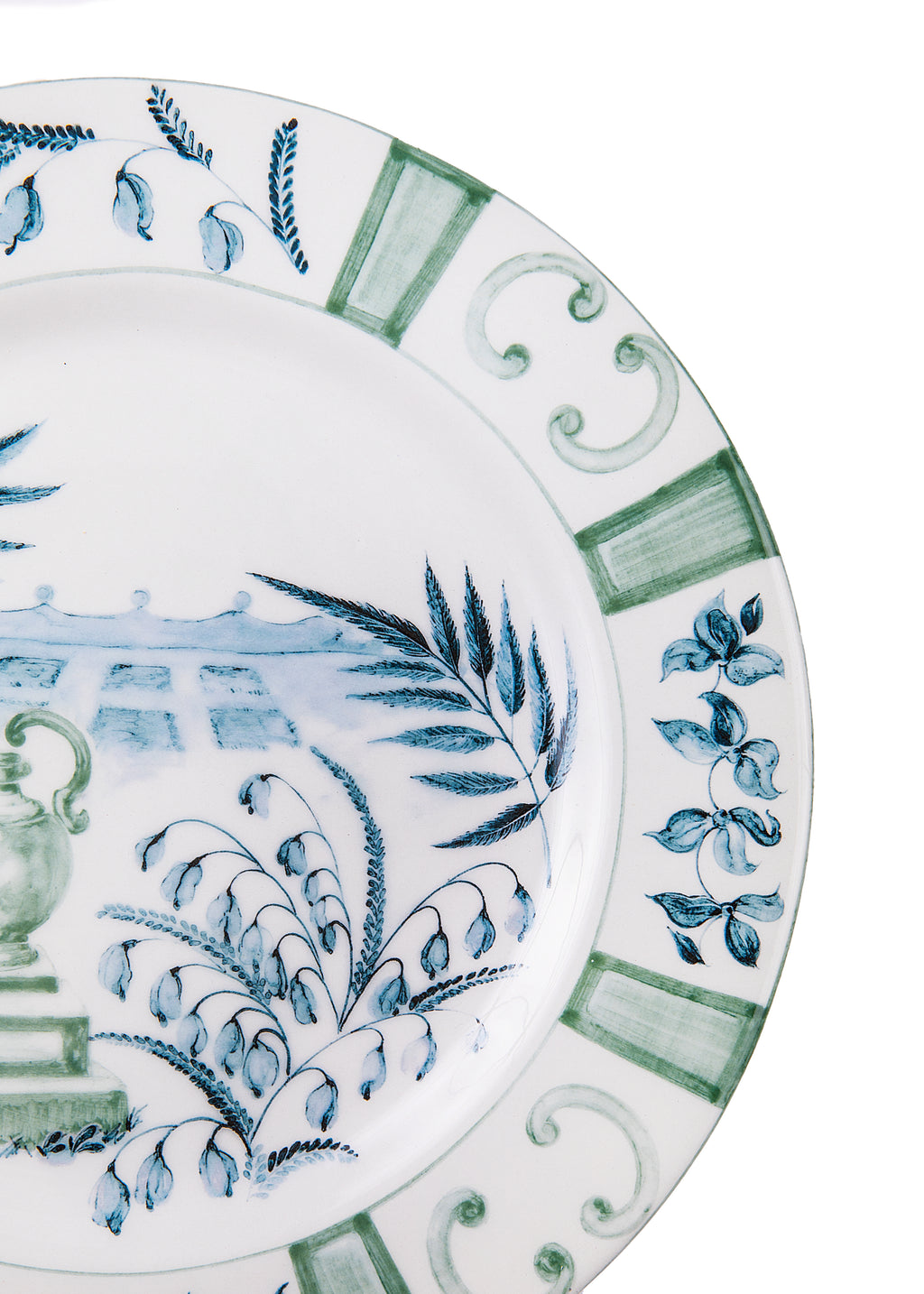 Blue Italian Views Plates Collection, Set of 6