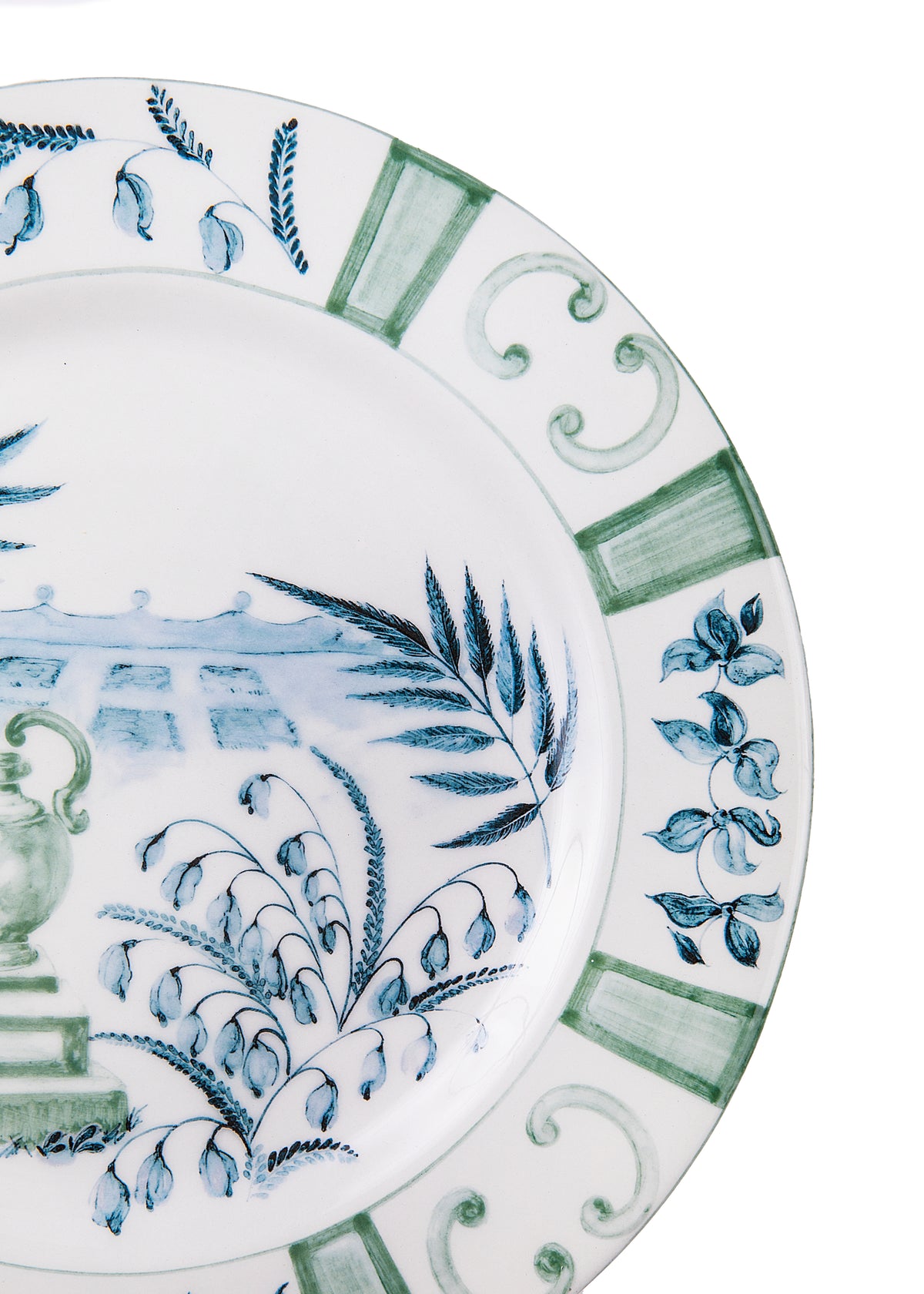 Blue Italian Views Plates Collection, Set of 6