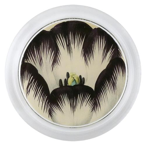 Brown White Tulip Wine Coaster