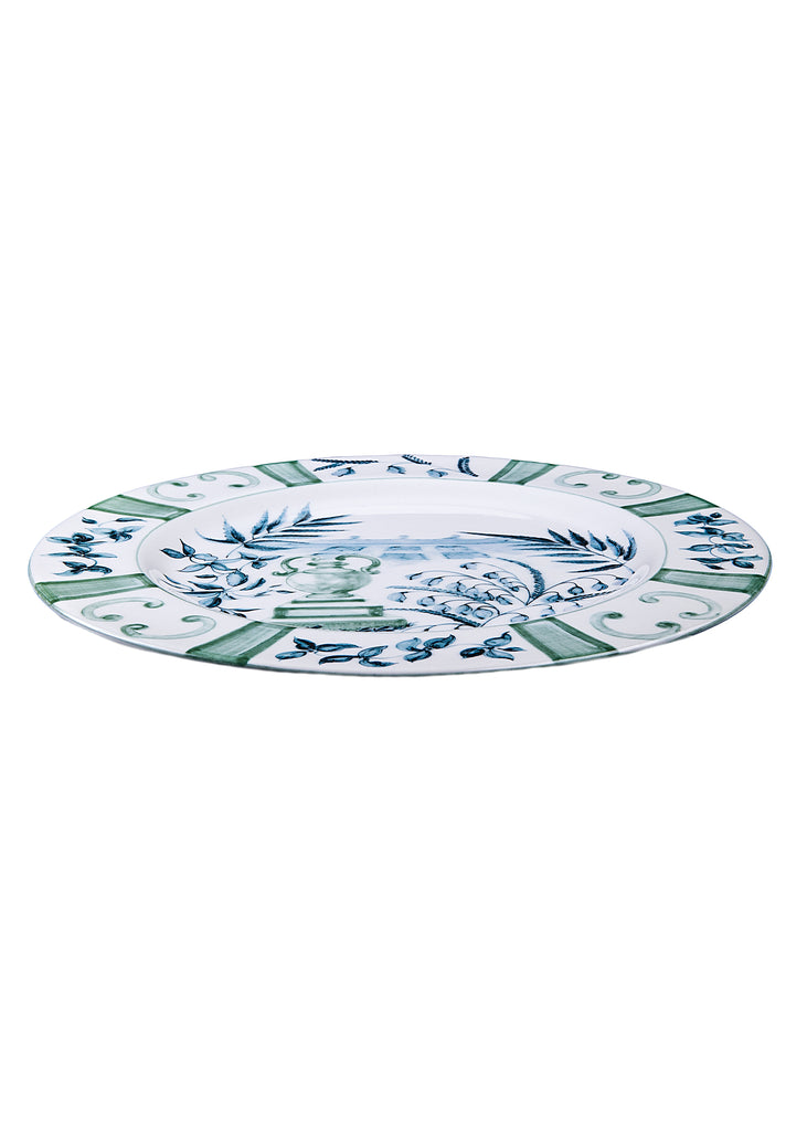 Blue Italian Views Plates Collection, Set of 6