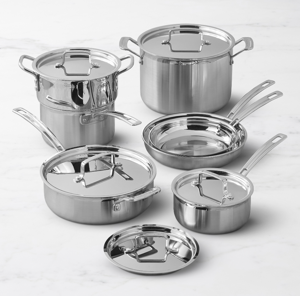 Cuisinart Multiclad Tri-Ply Stainless-Steel 12-Piece Cookware Set