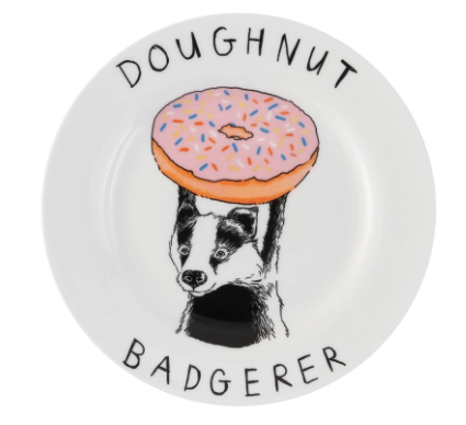 'Doughnut Badgerer' Side Plate