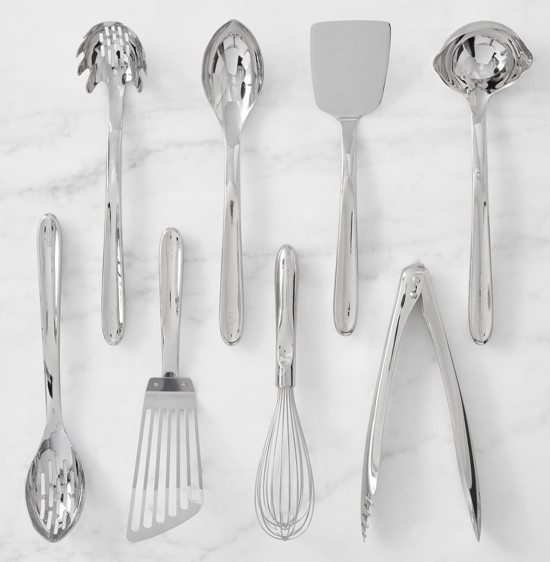 Stainless-Steel Utensils, Set of 8
