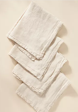 Edison Portuguese Linen Napkins, Set of 4