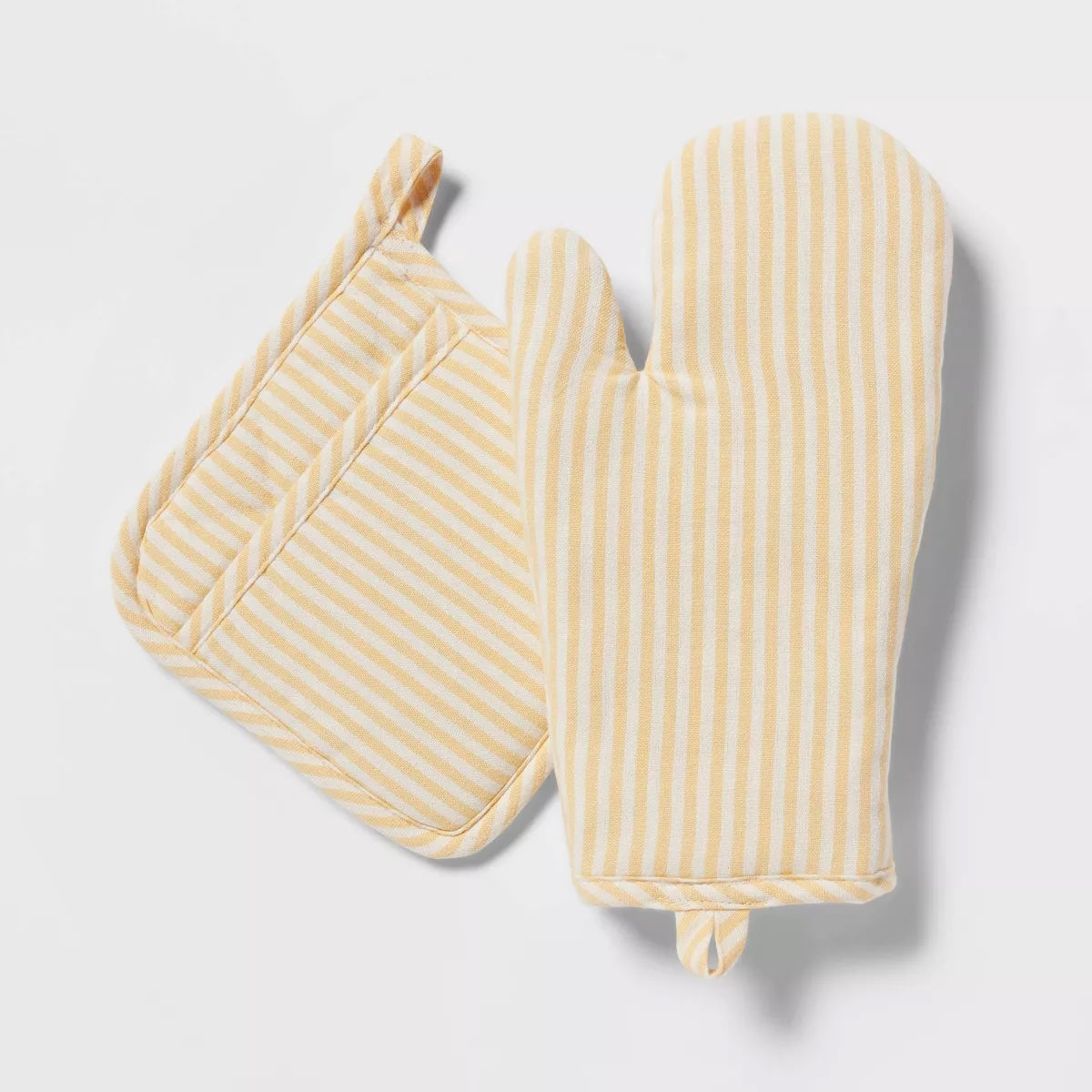 2pc Cotton Striped Oven Mitt and Pot Holder Set - Threshold™