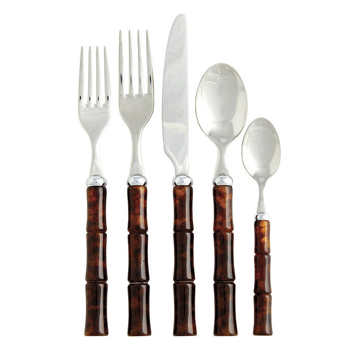 Bunny Williams Bamboo Tortoise Flatware 20 Piece Set