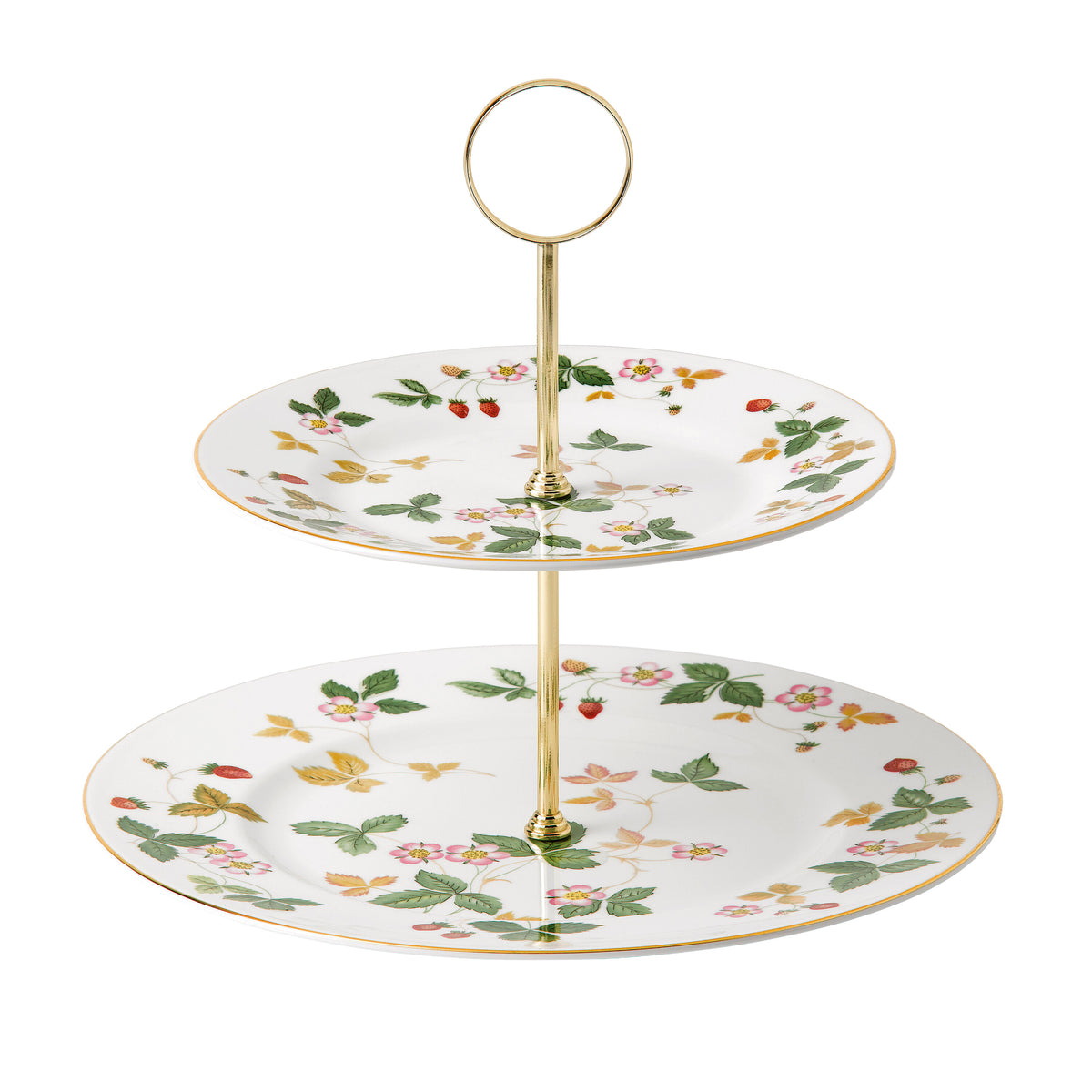 Wild Strawberry Cake Stand Two-Tier