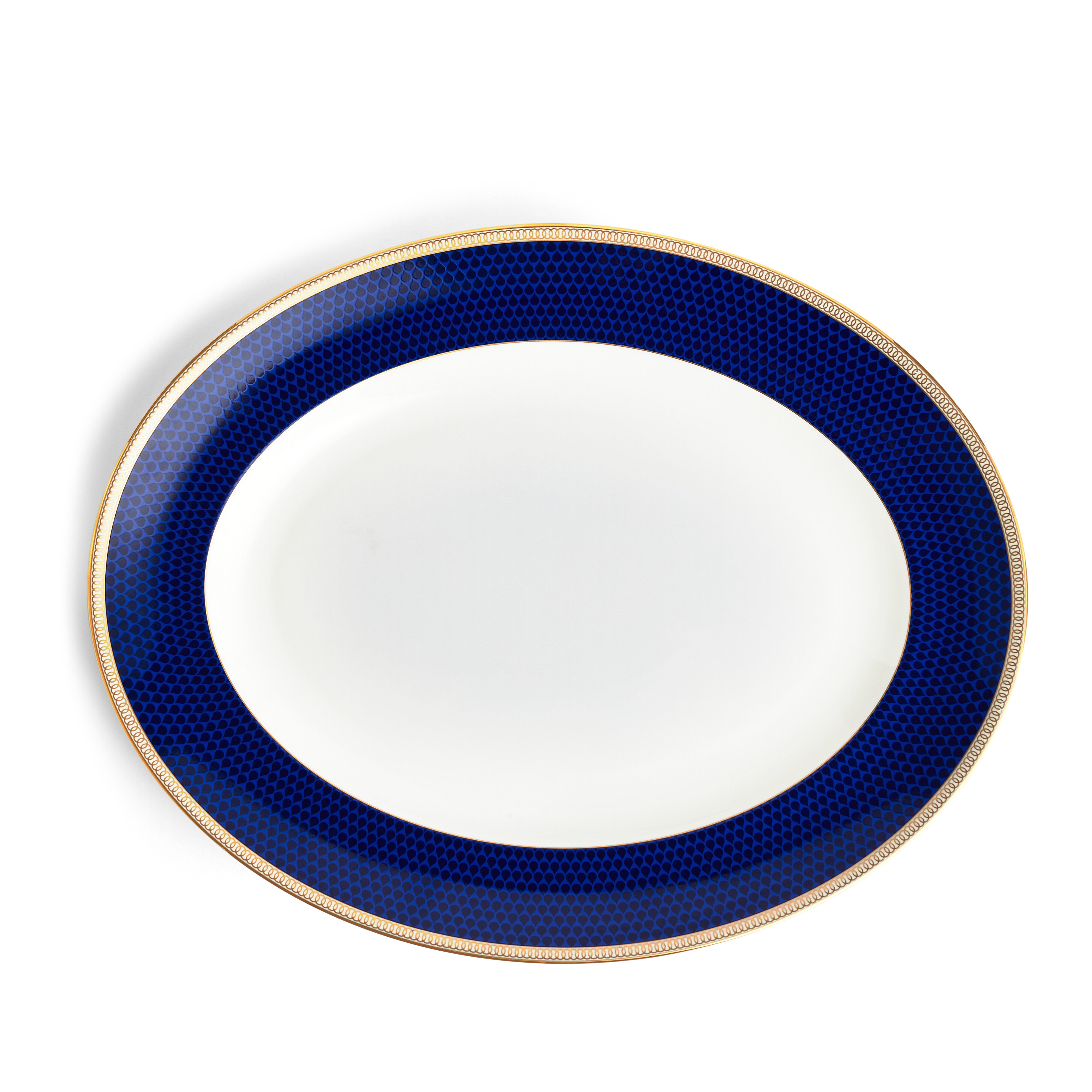 Hibiscus Oval Platter 13.75"