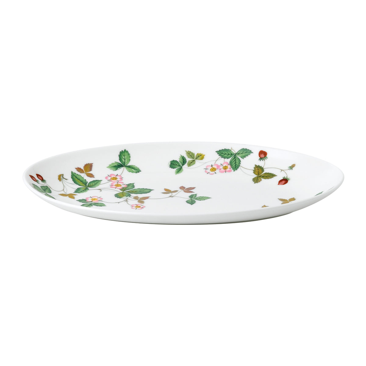 Wild Strawberry Oval Plate Coupe 10"