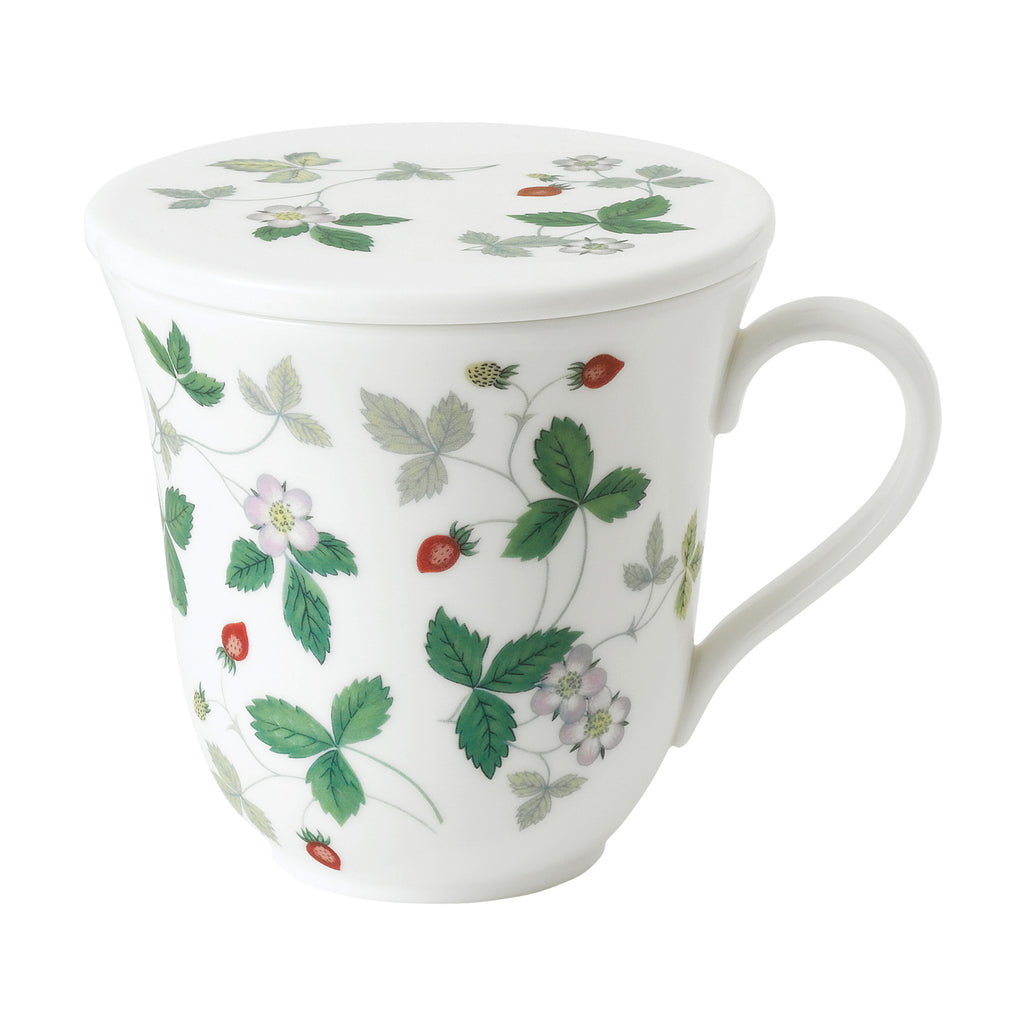 Wild Strawberry Lidded Mug