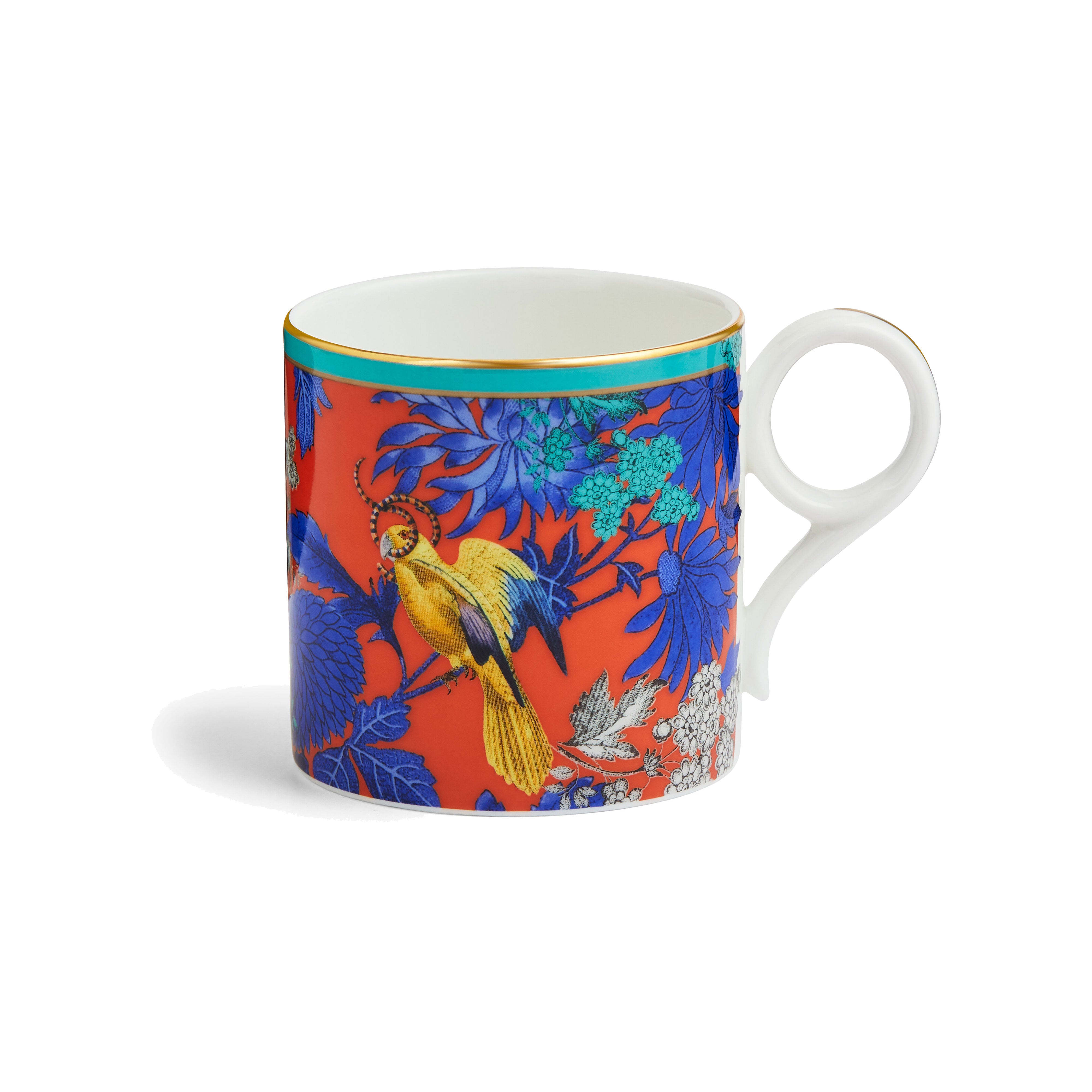 Wonderlust Golden Parrot Mug, Large