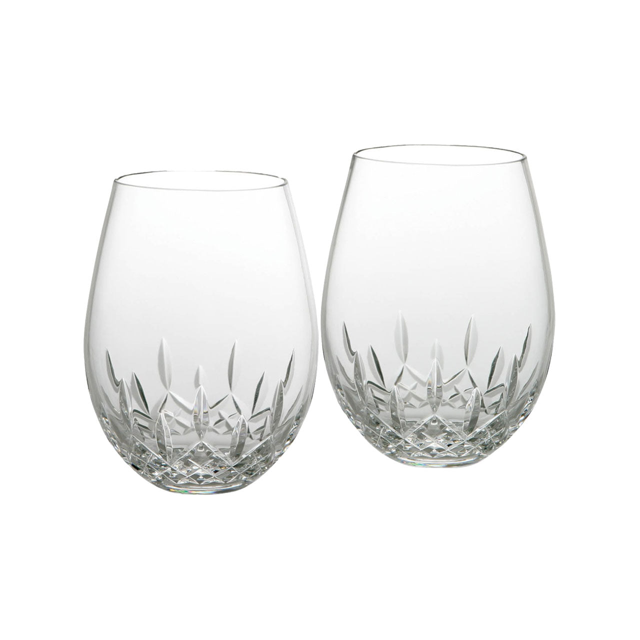 Lismore Essence Stemless Wine Deep Red 21 oz, Set of 2