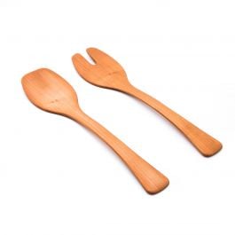 Andrew Pearce Wood Salad Servers, 15ʺ — Cherry