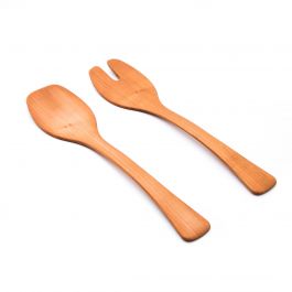 Andrew Pearce Wood Salad Servers, 15ʺ — Cherry