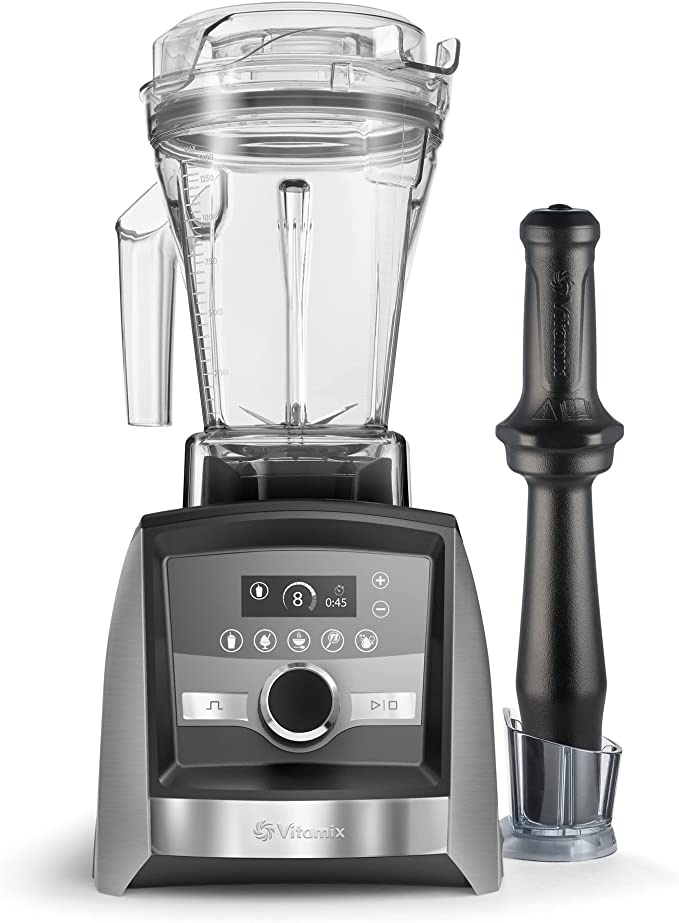 A3500 Ascent Series Smart Blender, Professional-Grade, 48 oz. Container, Brushed Stainless Finish