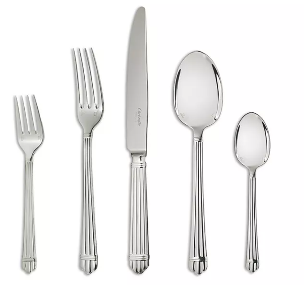 Christofle Aria Silverplate 5 Pc. Flatware Set