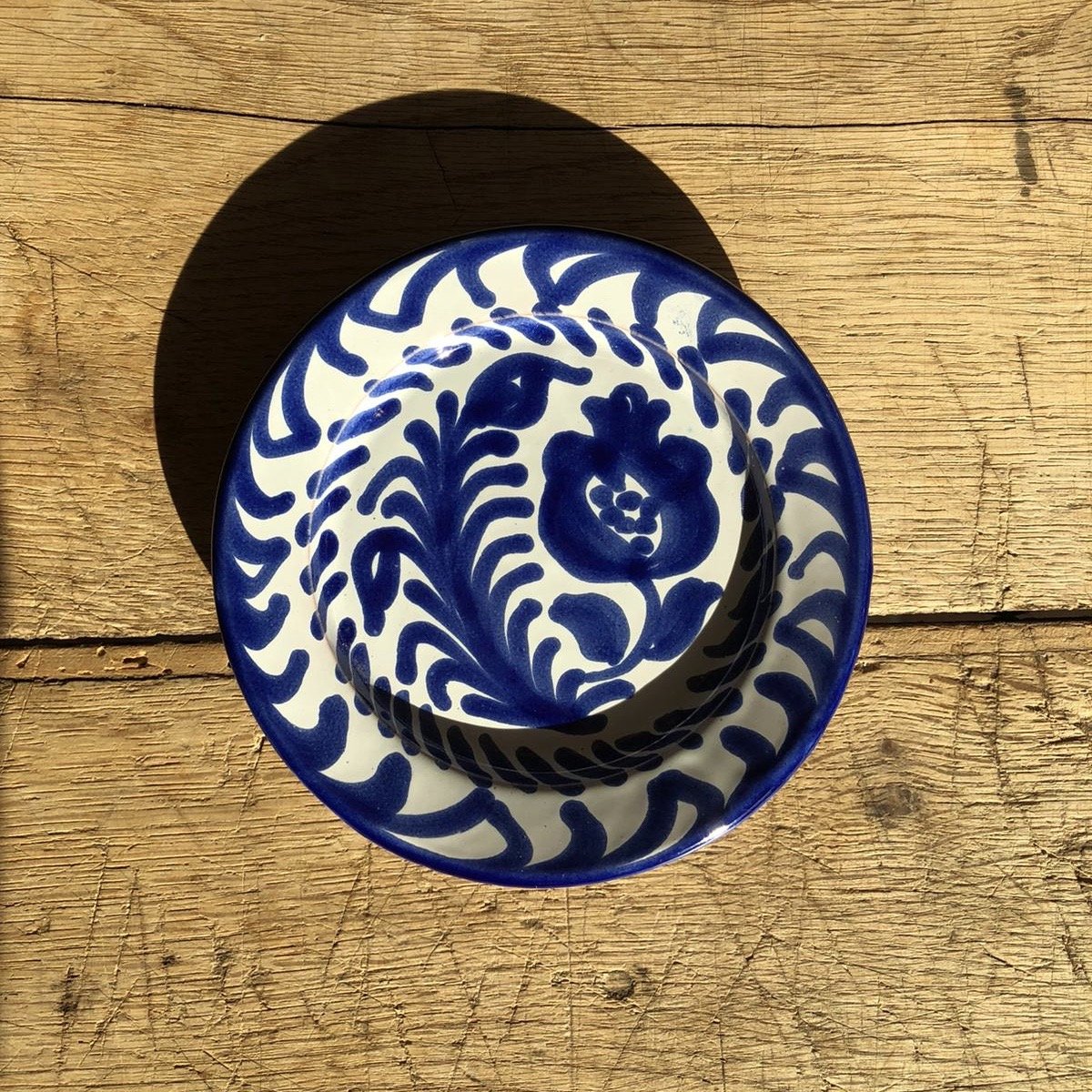 Casa Azul Mini Plate with Hand-painted Designs