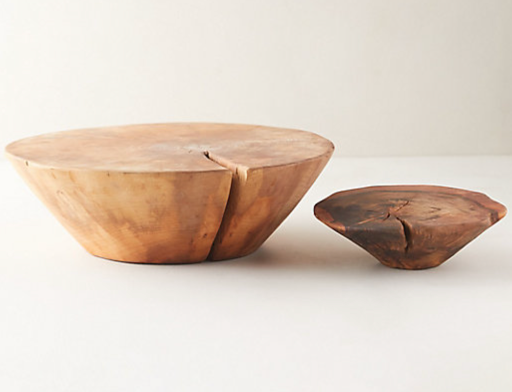 Conical Wood Serving Stand