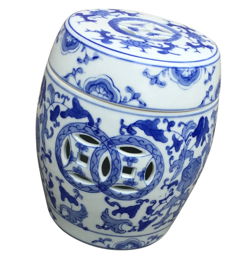 1960's Vintage Chinoiserie Ginger Jar