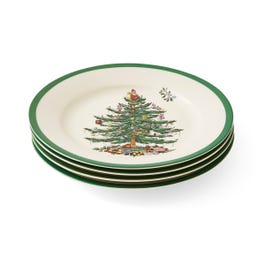 Christmas Tree Set of 4 Plates
