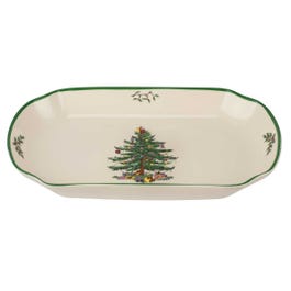 Christmas Tree Rectangular Serving Tray