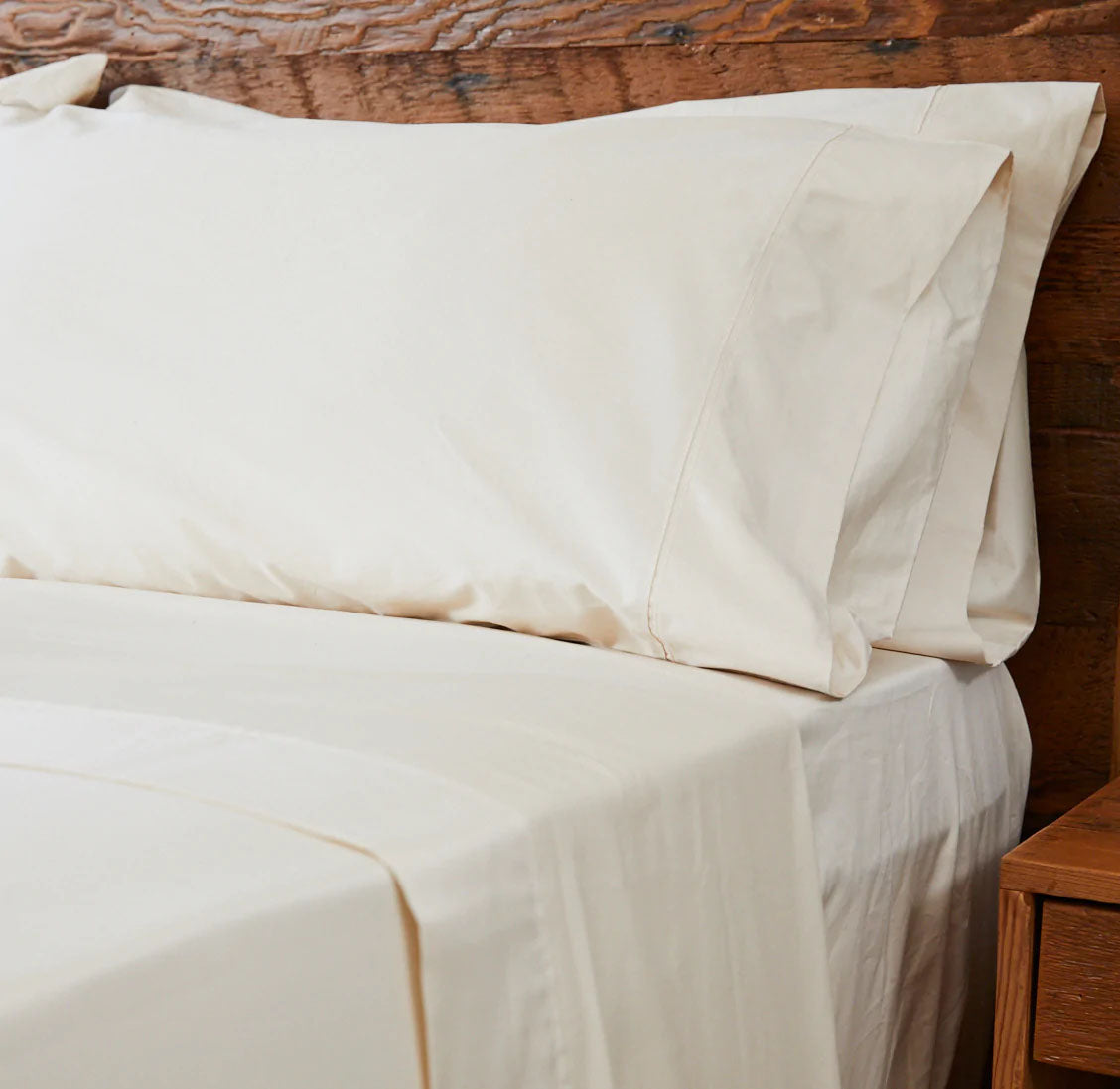 Deep Pocket Organic Superfine Suvin Cotton Sheets in Natural