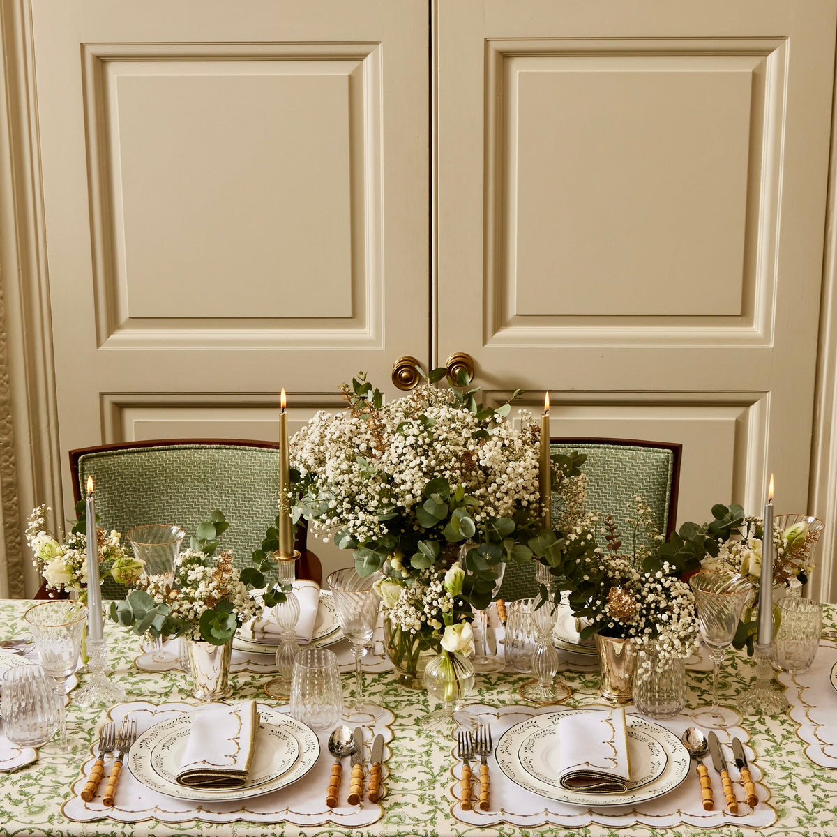 Lola Green Vine Tablecloth
