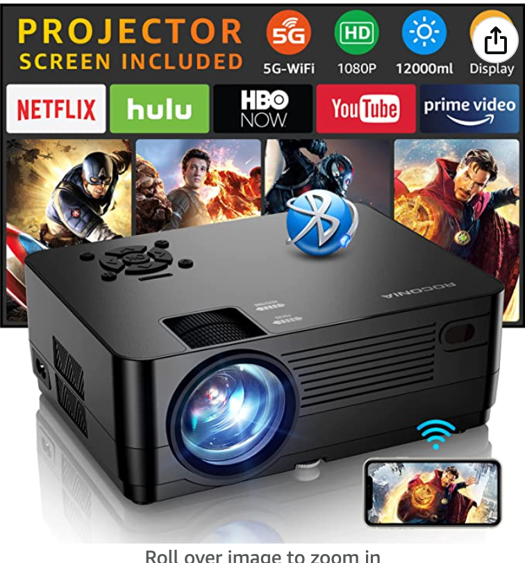 5G WiFi Bluetooth Native 1080P Projector